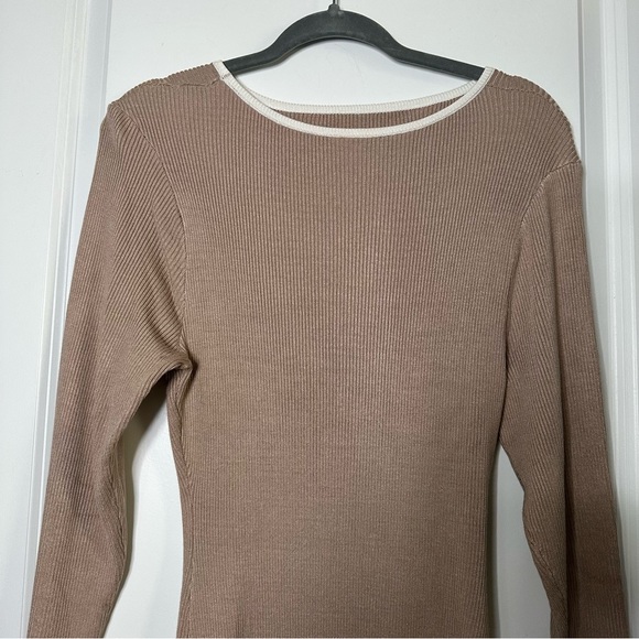 Long Sleeve Cut Out Bodycon Midi Dress - Picture 9 of 11